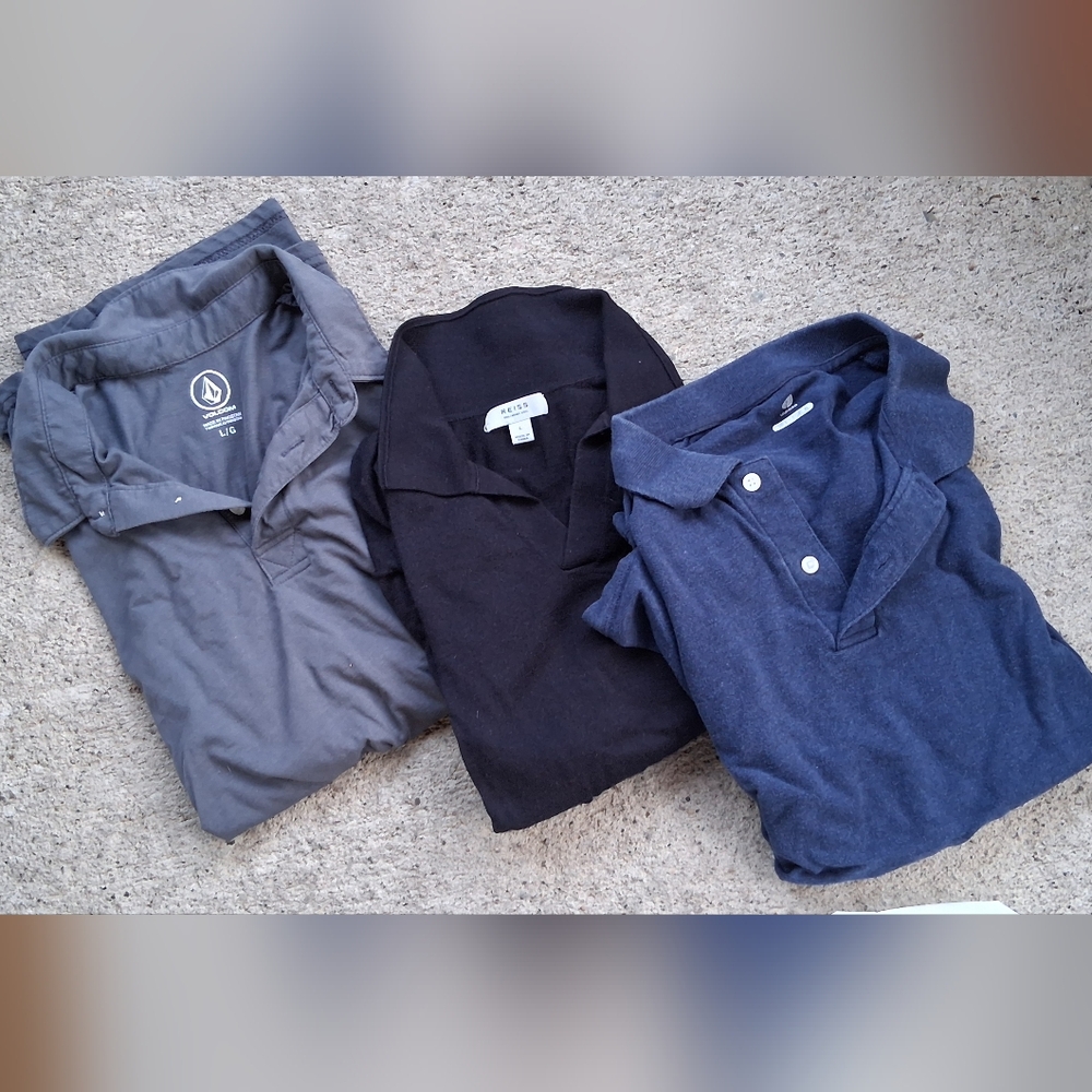 Men's Large collared Shirts Lot